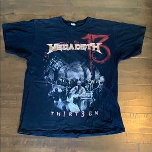 Megadeth 13 tour official t shirt